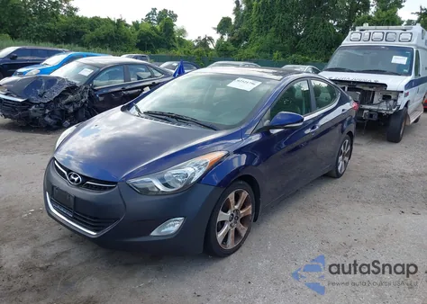 2013 Hyundai Elantra Limited из США, поврежденный, VIN 5NPDH4AE0DH284069